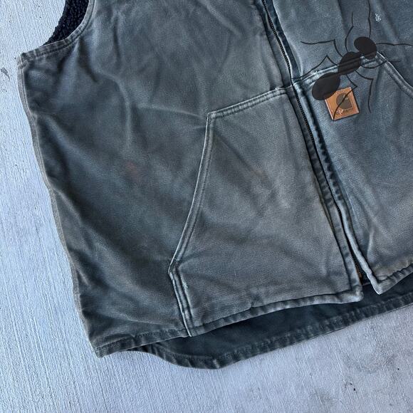 Vintage Y2K Carhartt V33 green work wear vest - Picture 2 of 5